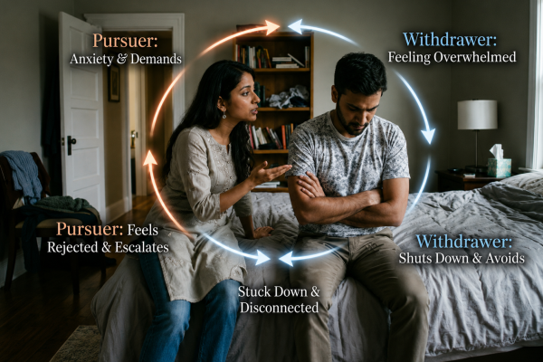 Why Every Conversation Turns into an Argument: Understanding the Pursuer-Withdraw Loop